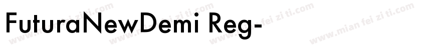 FuturaNewDemi Reg字体转换